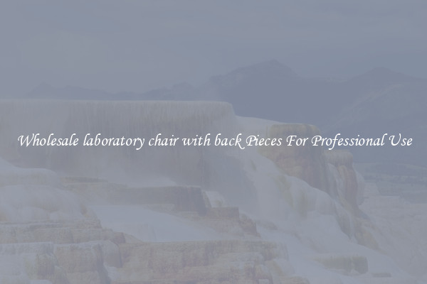Wholesale laboratory chair with back Pieces For Professional Use