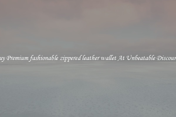 Buy Premium fashionable zippered leather wallet At Unbeatable Discounts