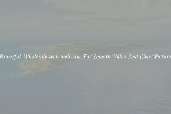 Powerful Wholesale tech web cam For Smooth Video And Clear Pictures