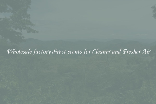 Wholesale factory direct scents for Cleaner and Fresher Air