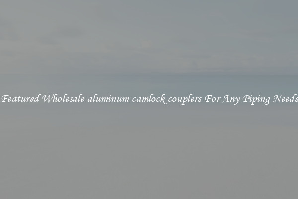 Featured Wholesale aluminum camlock couplers For Any Piping Needs