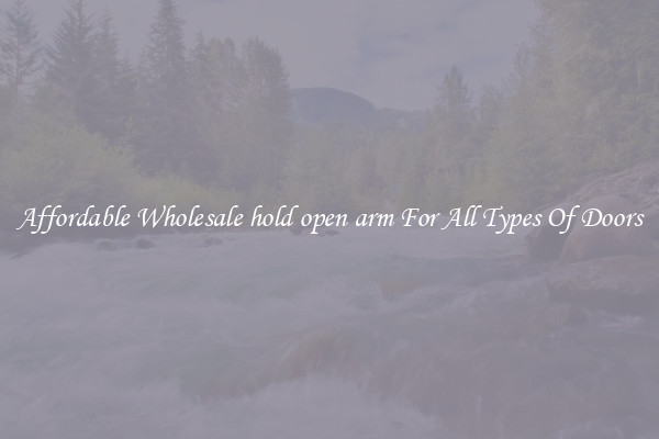 Affordable Wholesale hold open arm For All Types Of Doors