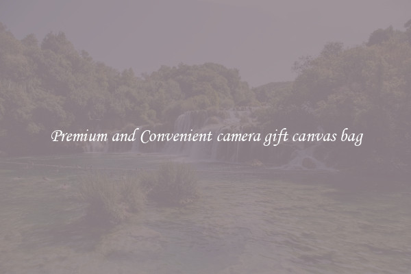 Premium and Convenient camera gift canvas bag
