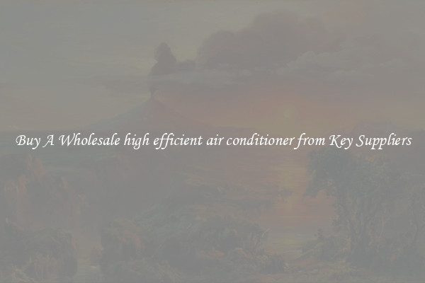 Buy A Wholesale high efficient air conditioner from Key Suppliers