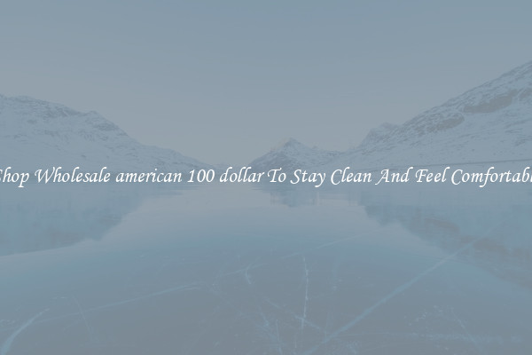 Shop Wholesale american 100 dollar To Stay Clean And Feel Comfortable