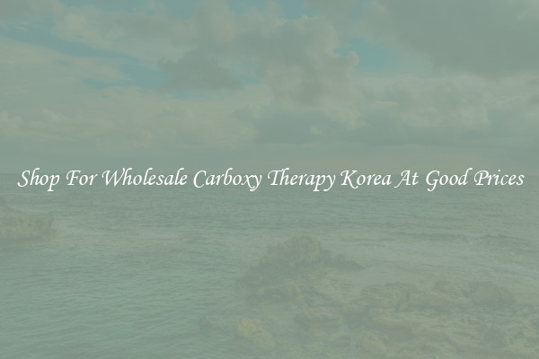 Shop For Wholesale Carboxy Therapy Korea At Good Prices