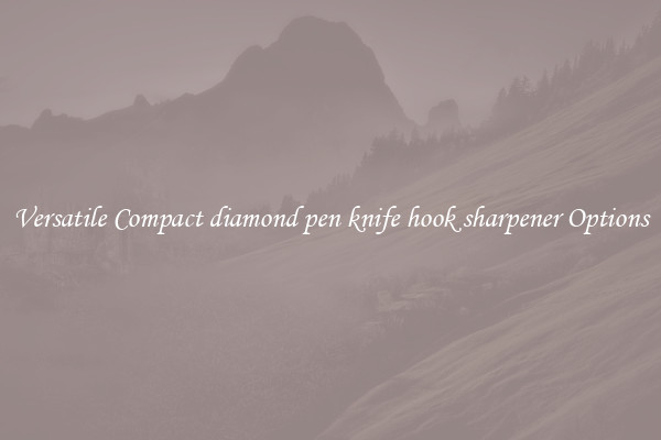 Versatile Compact diamond pen knife hook sharpener Options