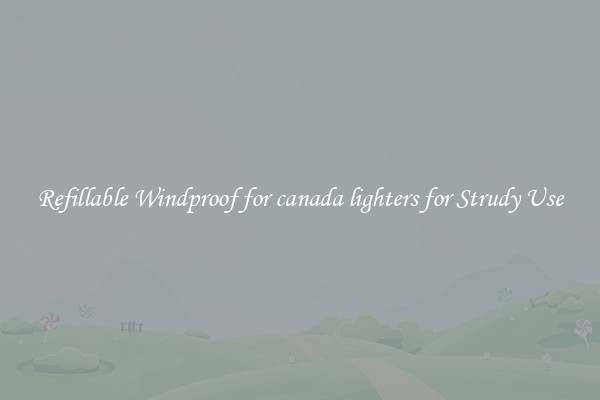 Refillable Windproof for canada lighters for Strudy Use