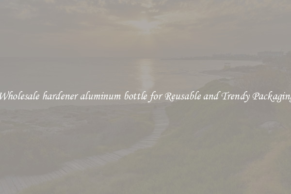 Wholesale hardener aluminum bottle for Reusable and Trendy Packaging
