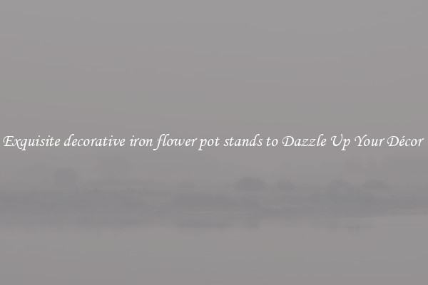 Exquisite decorative iron flower pot stands to Dazzle Up Your Décor 