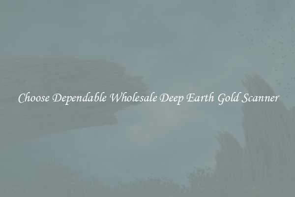 Choose Dependable Wholesale Deep Earth Gold Scanner