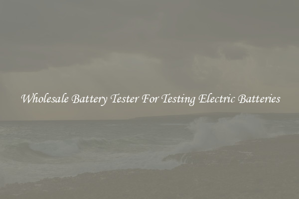 Wholesale Battery Tester For Testing Electric Batteries